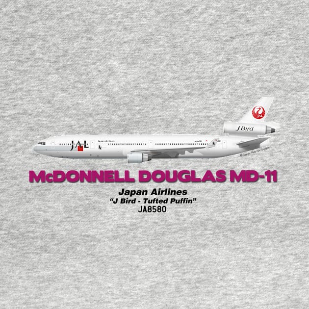 McDonnell Douglas MD-11 - Japan Airlines "J Bird - Tufted Puffin" by TheArtofFlying